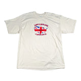 Vintage 90's British Comedy on Public TV USA Map Graphic T-Shirt