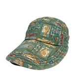 Vintage 90's Broner All-Over Fish Print Long Brim Hat