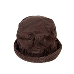 Vintage 90's Brown Cotton Twill Sample Bucket Hat