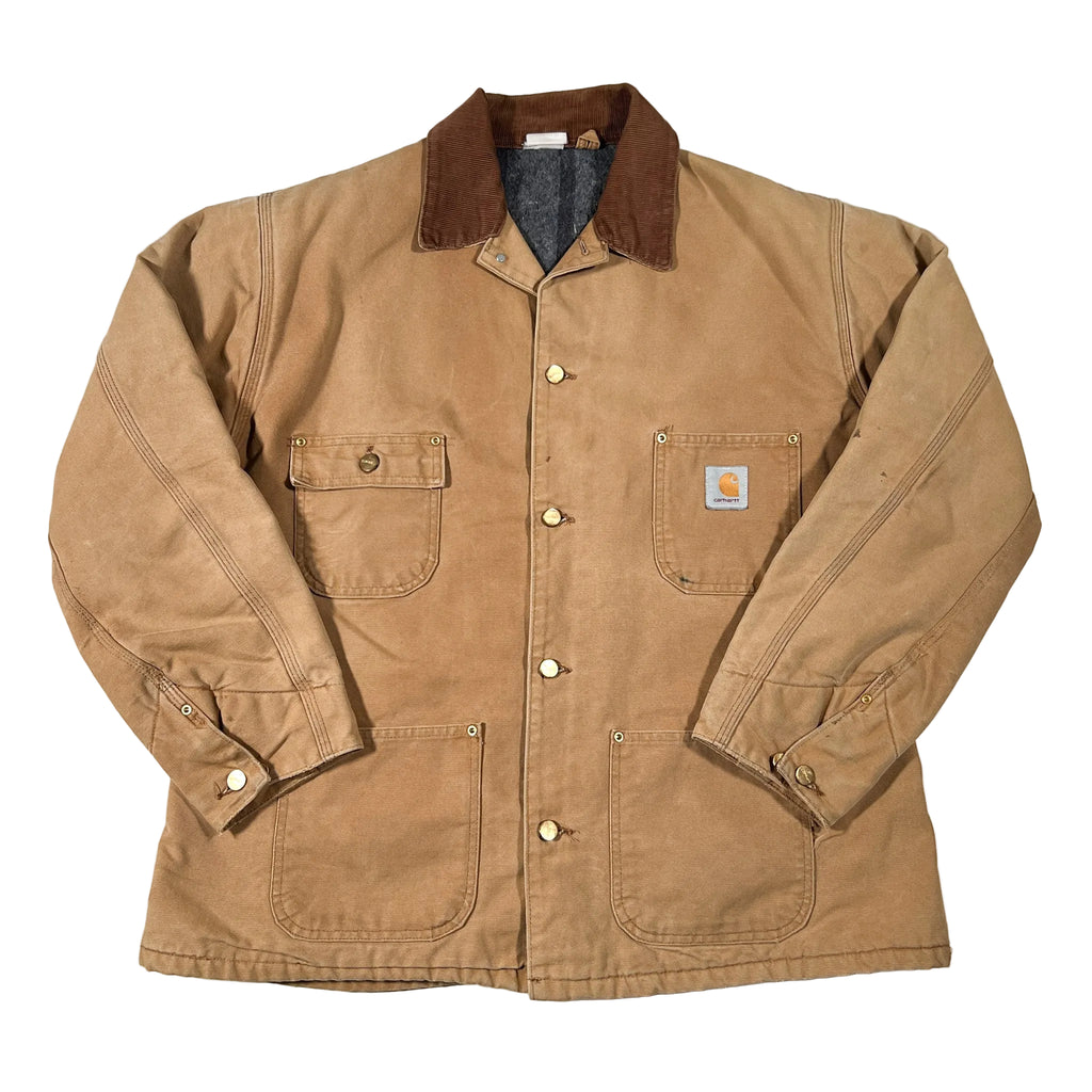 Vintage 90's Carhartt Blanket Lined Chore Coat Jacket