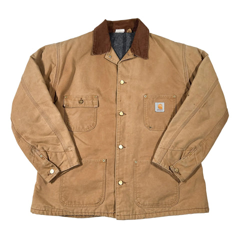 Vintage 90's Carhartt Blanket Lined Chore Coat Jacket