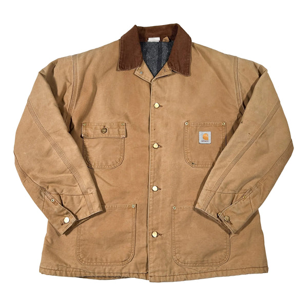 Vintage 90's Carhartt Blanket Lined Chore Coat Jacket