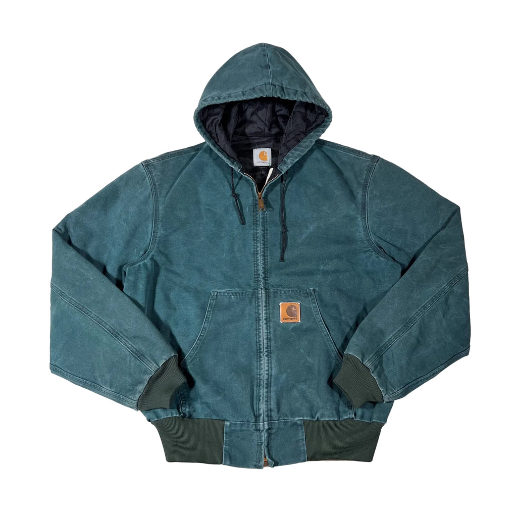 Vintage 90's Carhartt Duck Active Hooded Workwear Jacket