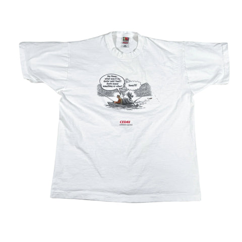 Vintage 90's Cedax Acute Exacerbation Funny Comic T-Shirt
