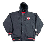 Vintage 90’s Chicago Bulls Starter Hooded Puffer NBA Team Logo Jacket