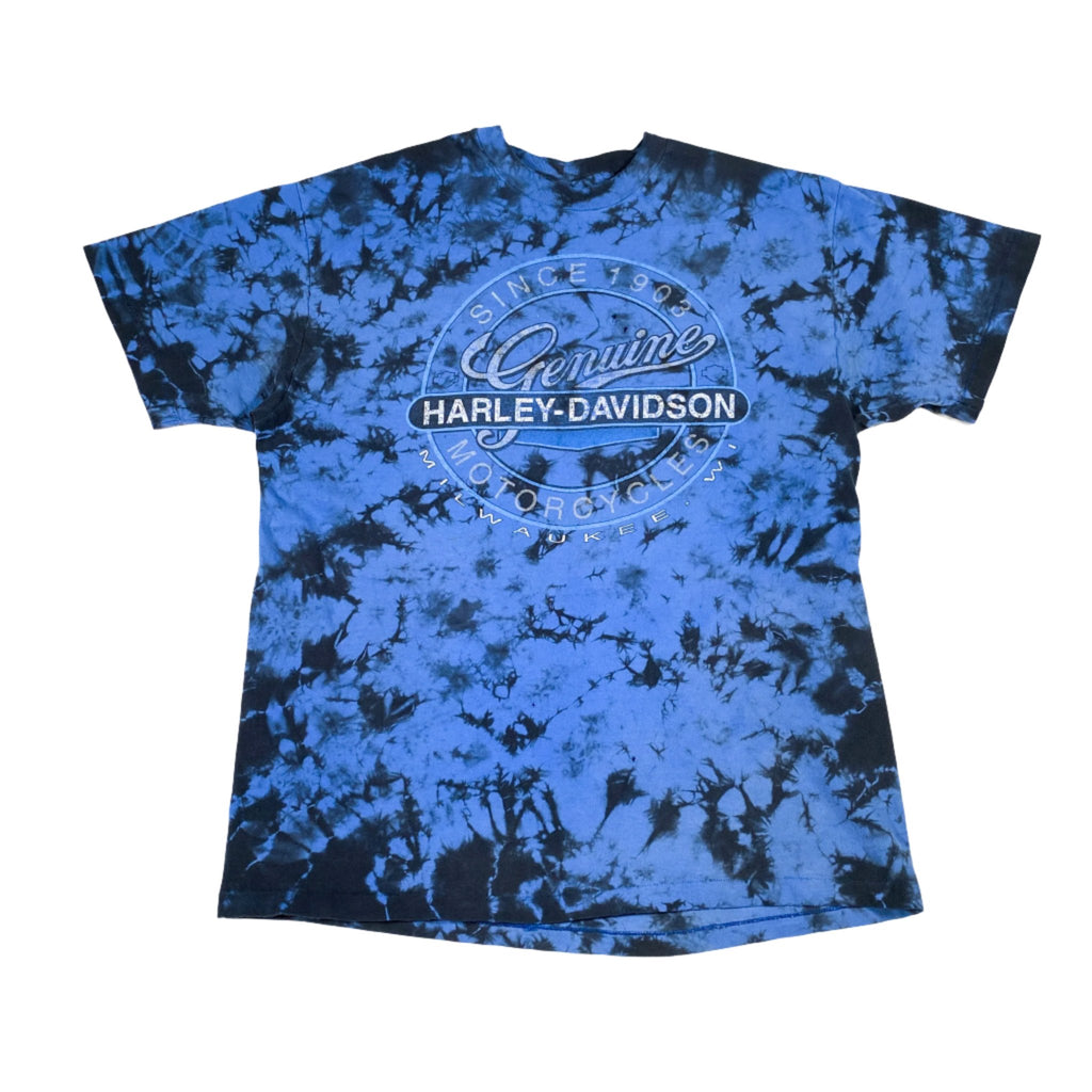 Vintage 90's Chick's Harley Davidson NM Tie Dye T-Shirt