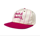 Vintage 90's Chuck E. Cheese’s Youth Pinstripe Snapback Hat