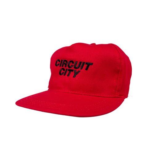 Vintage 90's Circuit City Promo Red Snapback Hat