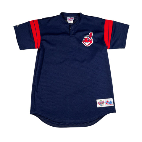 Vintage 90's Cleveland Indians Mesh Baseball Jersey