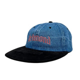Blue and black cap with 'Richmond' embroidery on a white background