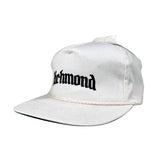 White cap with 'Richmond' text on a gray background