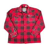 Vintage 90's Country Land Buffalo Plaid Heavyweight Cotton Flannel Shirt