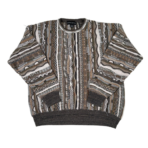 Patterned sweater on a white background