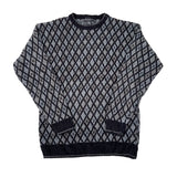 Patterned sweater on a white background