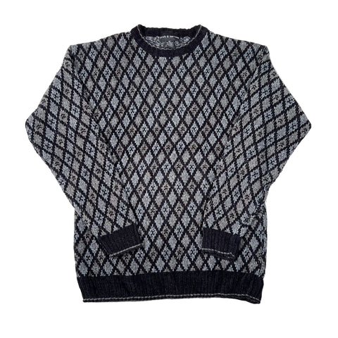 Patterned sweater on a white background