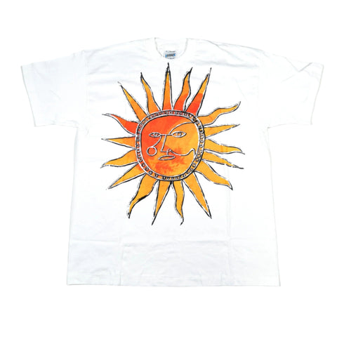 Vintage 90's David Edmond Sun Face Art Graphic T-Shirt