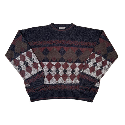 Patterned sweater on a white background