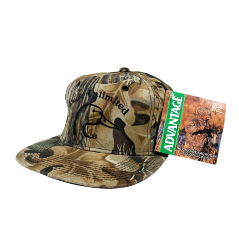 Vintage 90's Ducks Unlimited Advantage Camo Deadstock Hat