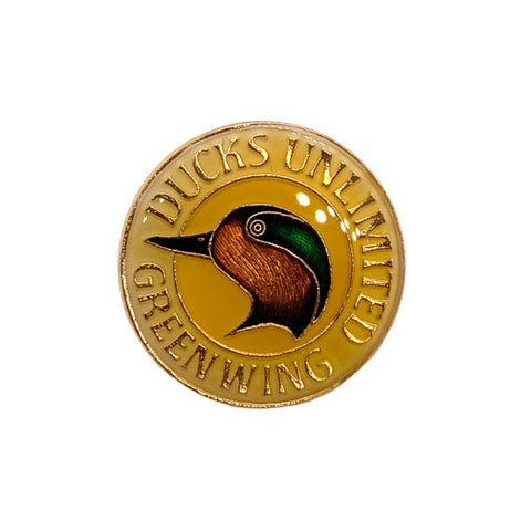 Vintage 90's Ducks Unlimited Greenwing Enamel Pin