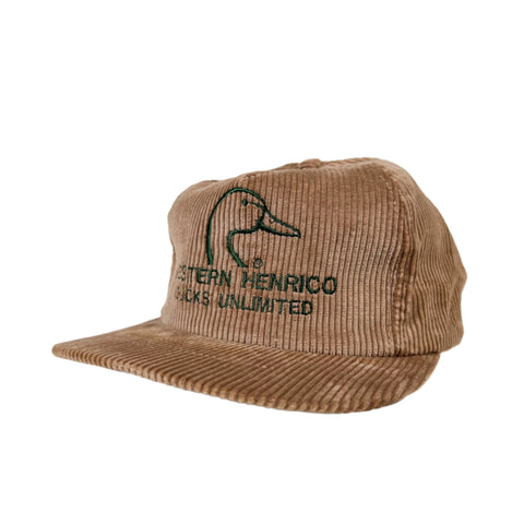Vintage 90's Ducks Unlimited Henrico Corduroy Hat