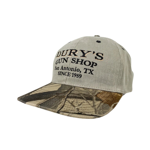 Vintage 90's Dury's Gun Shop Texas Camo Hat