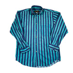 Vintage 90's Eddie Bauer Vertical Stripe Button Up Shirt