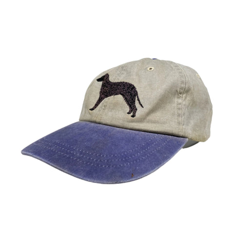 Vintage 90's Embroidered Dog Logo Two-Tone Strapback Hat