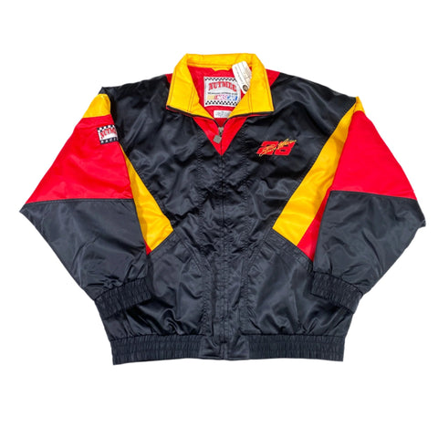 Vintage 90's Ernie Irvan #28 NASCAR Nutmeg Puffer Jacket