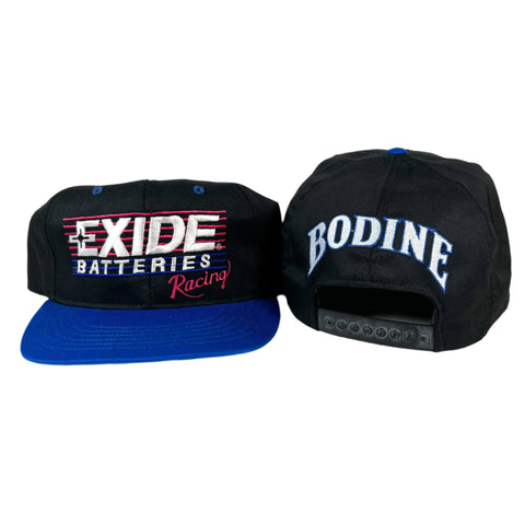 Vintage 90's Exide Batteries Racing Geoff Bodine NASCAR Sample Hat