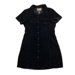 Vintage 90's Express Black Suede Dress