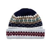 Knitted dog sweater with a pattern on a white background