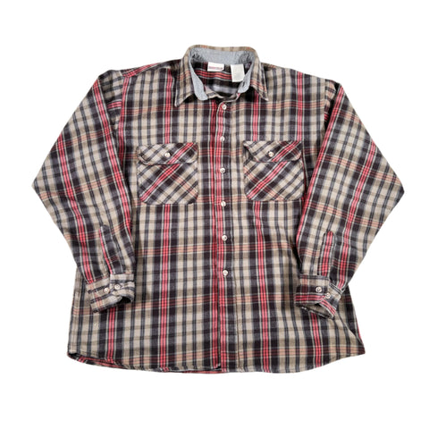 Vintage 90's Field & Stream Heavy Cotton Plaid Flannel Shirt