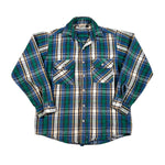 Vintage 90's Five Brother Heavy Cotton Plaid Flannel Shirt