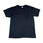 Vintage 90's Fruit of the Loom Black Pocket Workwear T-Shirt