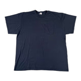 black shirt on a white background