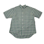 Vintage 90's GAP Green Plaid Button-Up Shirt