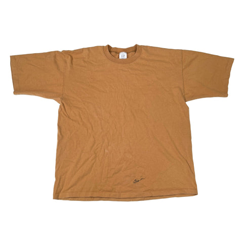 Brown t-shirt on a white background