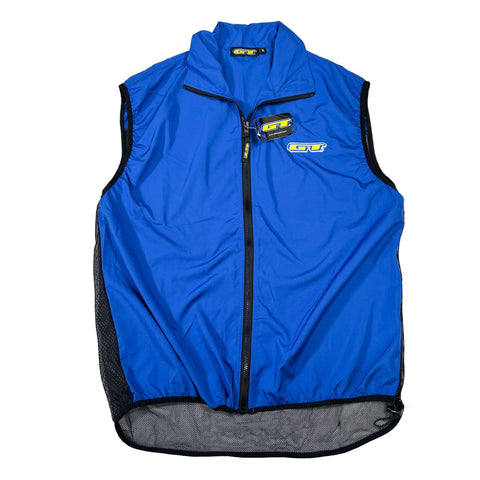 Vintage 90’s GT Bicycles Blue Mesh Back Cycling Vest