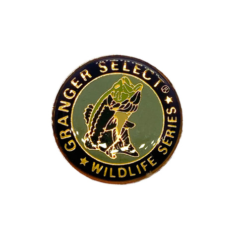 Vintage 90's Granger Select Wildlife Series Largemouth Bass Enamel Pin