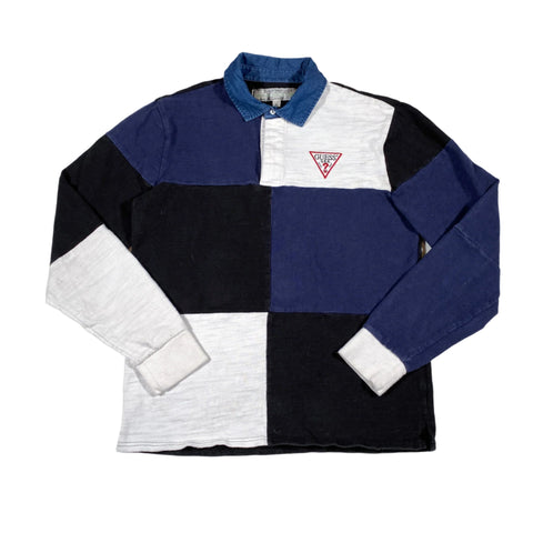 Vintage 90's Guess Originals Colorblock Rugby Shirt
