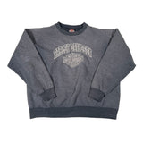 Gray Harley Davidson sweatshirt on a white background