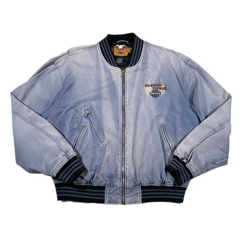 Vintage 90's Harley Davidson Faded D-Pocket Coaches Jacket