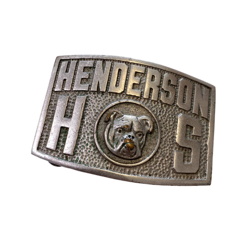 Vintage 90's Henderson Bulldog Belt Buckle