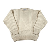 Vintage 90's Highland Home Industries Cable Knit Wool Sweater
