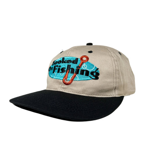 Vintage 90's Hooked on Fishing Shoebox Hallmark Hat