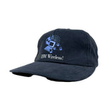 Navy blue cap with IBM Wireless logo on a white background