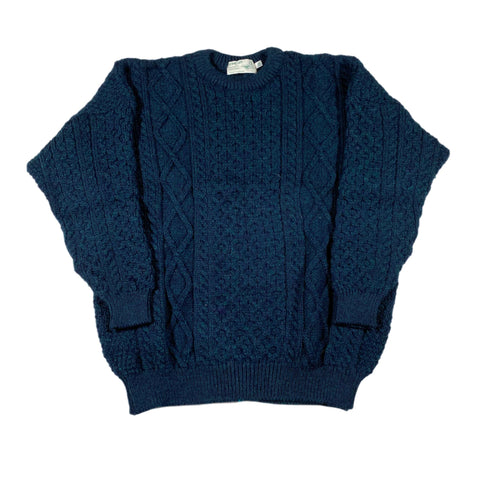 Vintage 90's Inisfree Knitwear Cable Knit Wool Fisherman Sweater