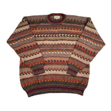 Vintage 90's Intiwara Alpaca Striped Knit Crewneck Sweater