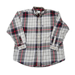 Vintage 90's Izod Plaid Flannel Button-Up Shirt