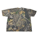 Camouflage-patterned leggings on a white background